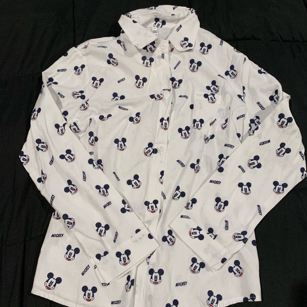 Mickey Mouse button up shirt